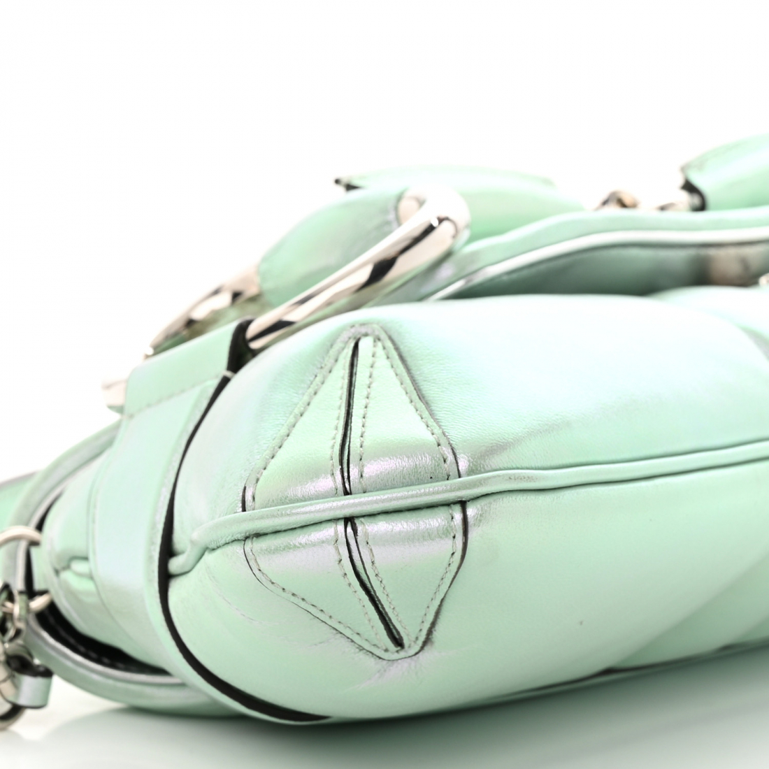 'Iridiscent Horsebit' Schultertasche für Damen