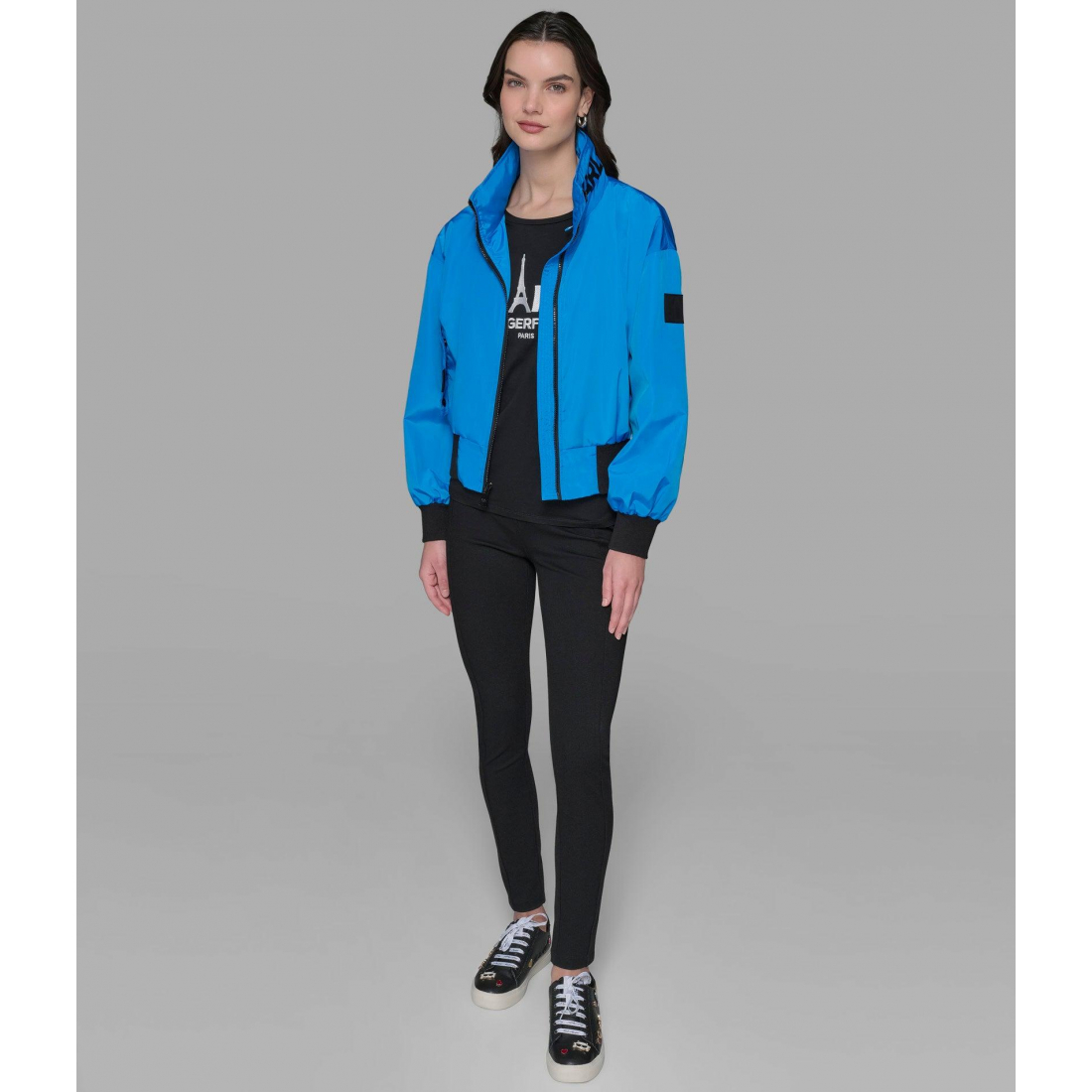 Blouson bomber 'Logo Collar' pour Femmes