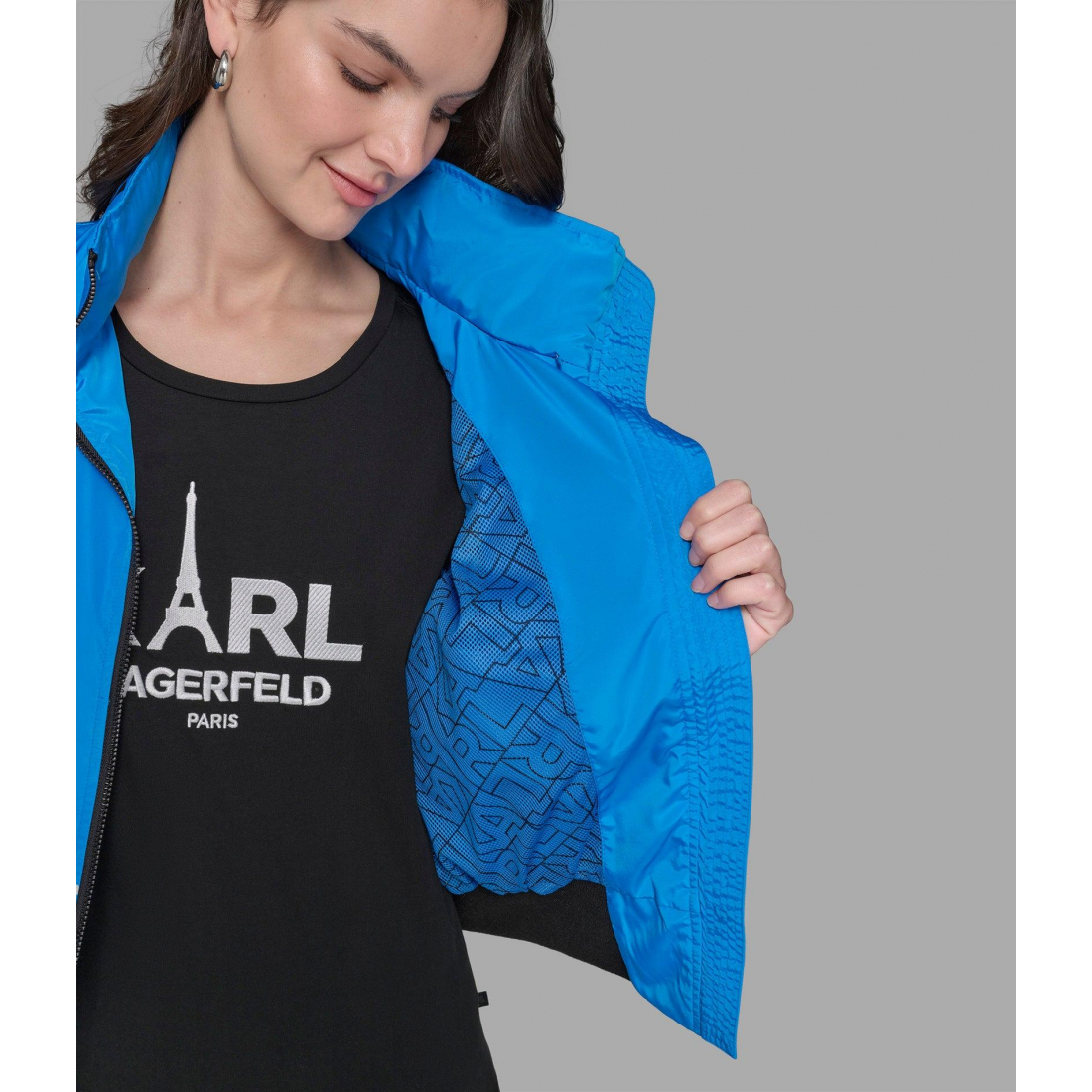 Blouson bomber 'Logo Collar' pour Femmes