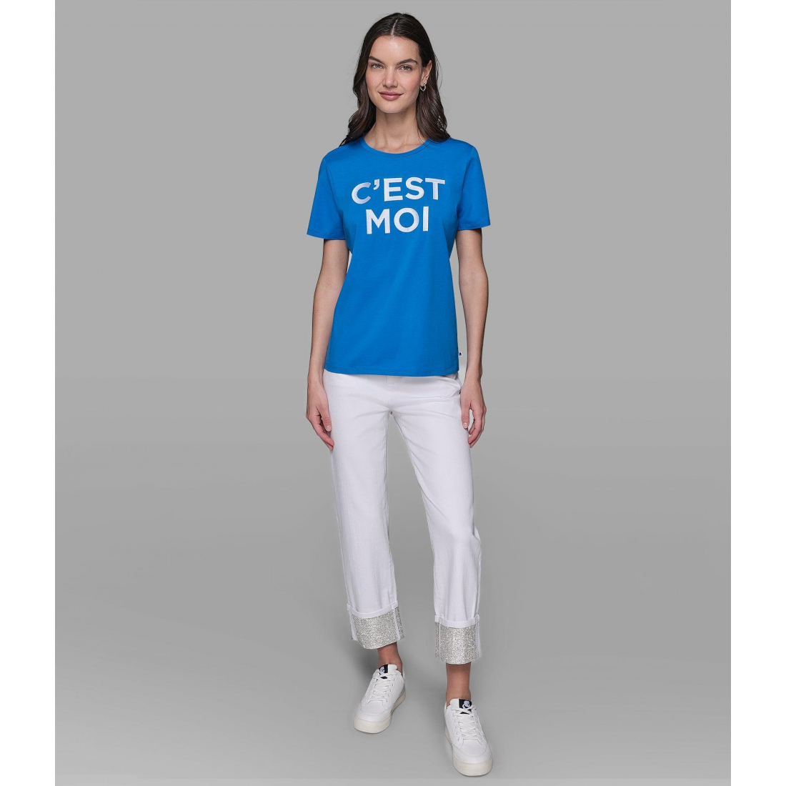Women's 'Cest Moi Logo Tee Mercerized' T-Shirt