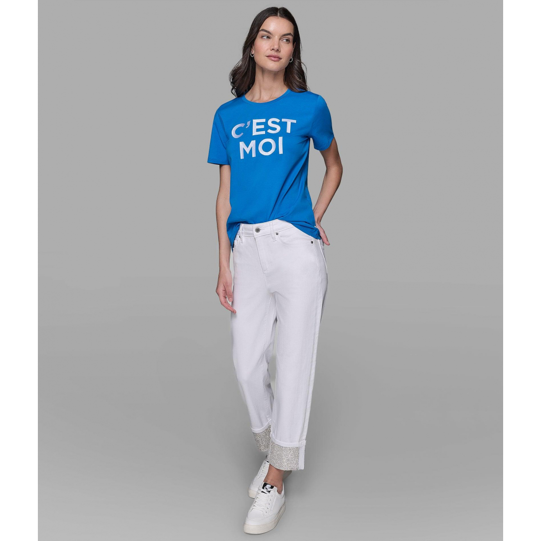 Women's 'Cest Moi Logo Tee Mercerized' T-Shirt