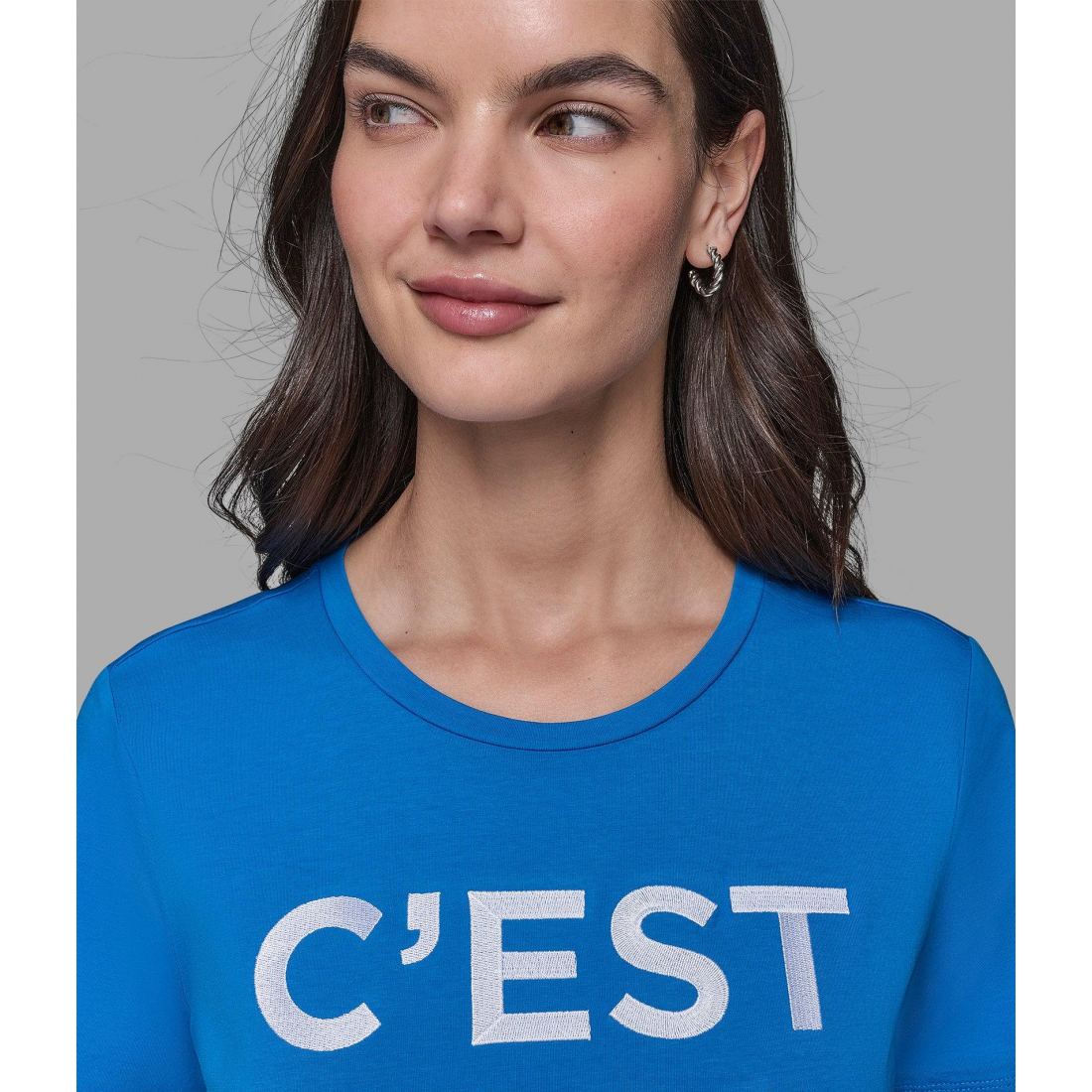 Women's 'Cest Moi Logo Tee Mercerized' T-Shirt