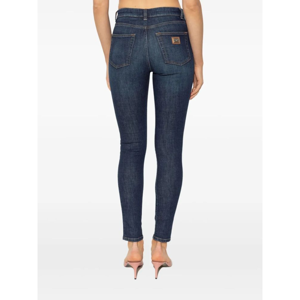 Jeans skinny 'Logo-Plaque' pour Femmes