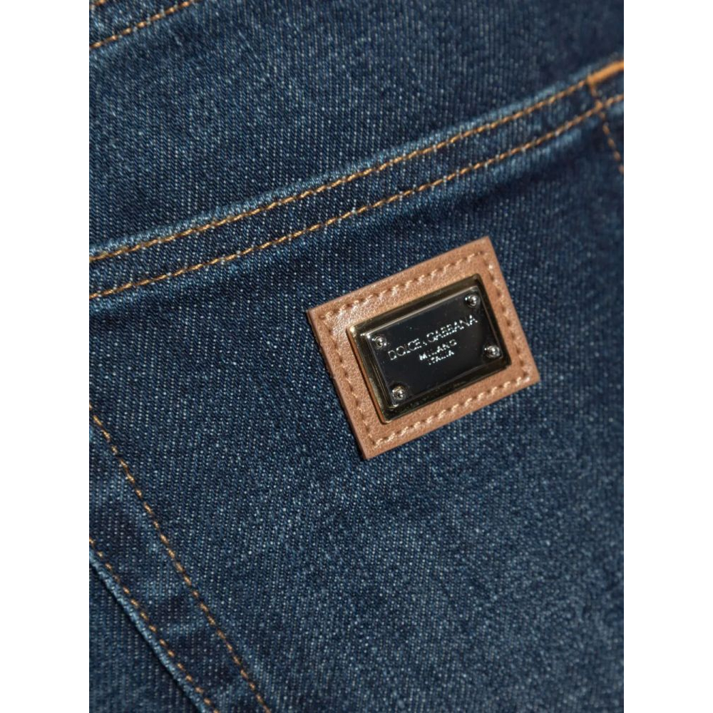 Jeans skinny 'Logo-Plaque' pour Femmes