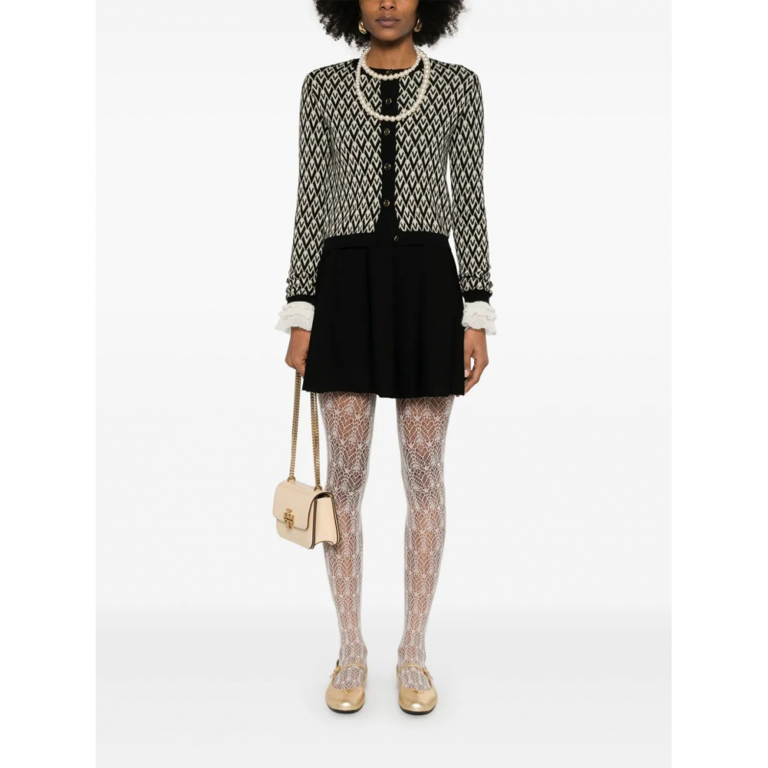 Women's 'Toute La V-Jacquard' Cardigan
