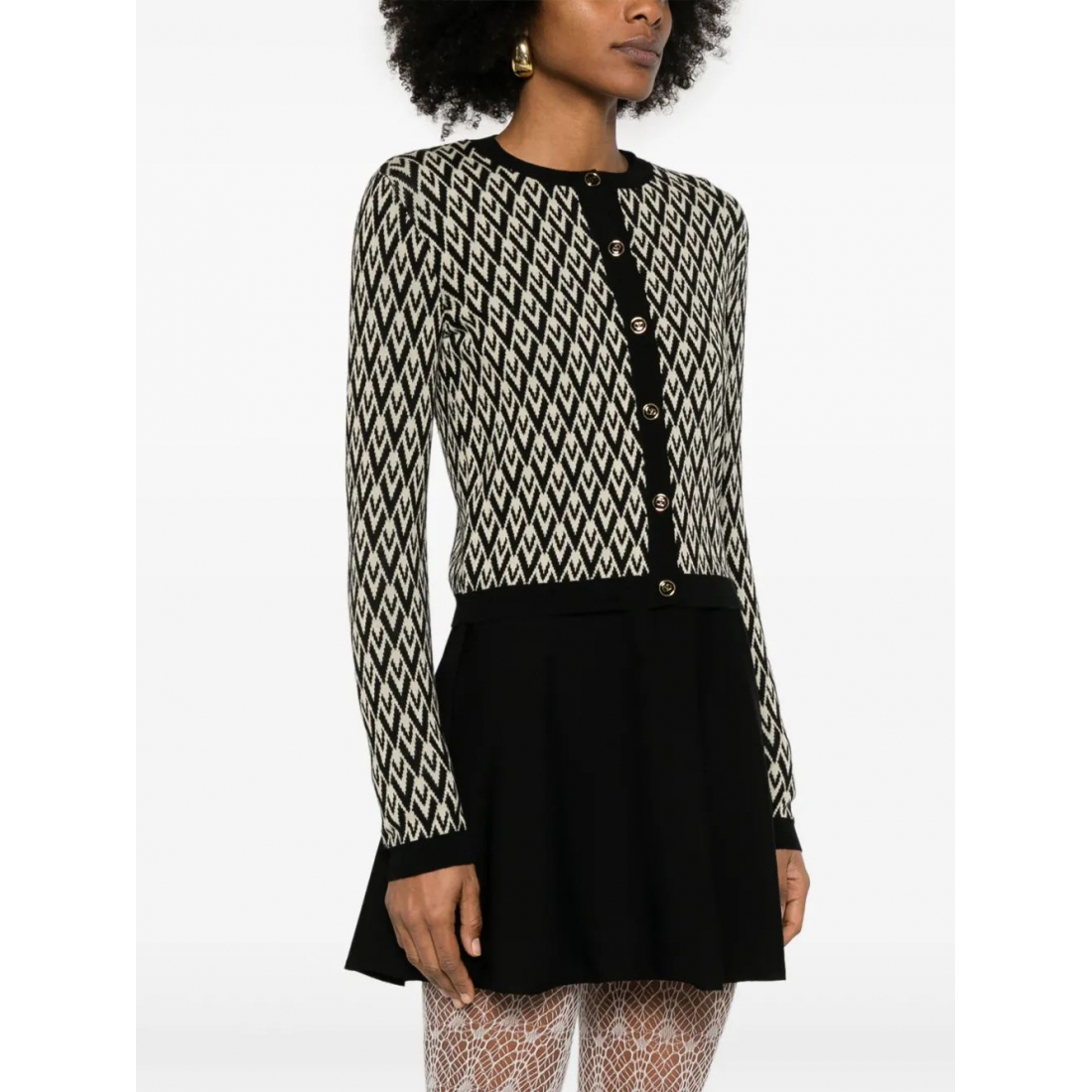 Women's 'Toute La V-Jacquard' Cardigan