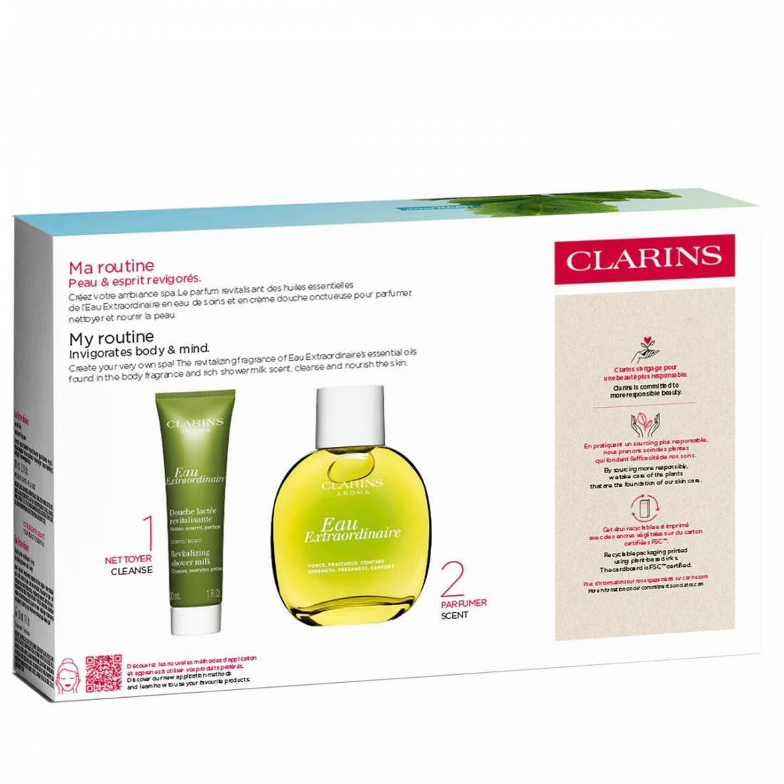 Ensemble de soins du corps 'Rituel Force Intérieur' - 2 Pièces