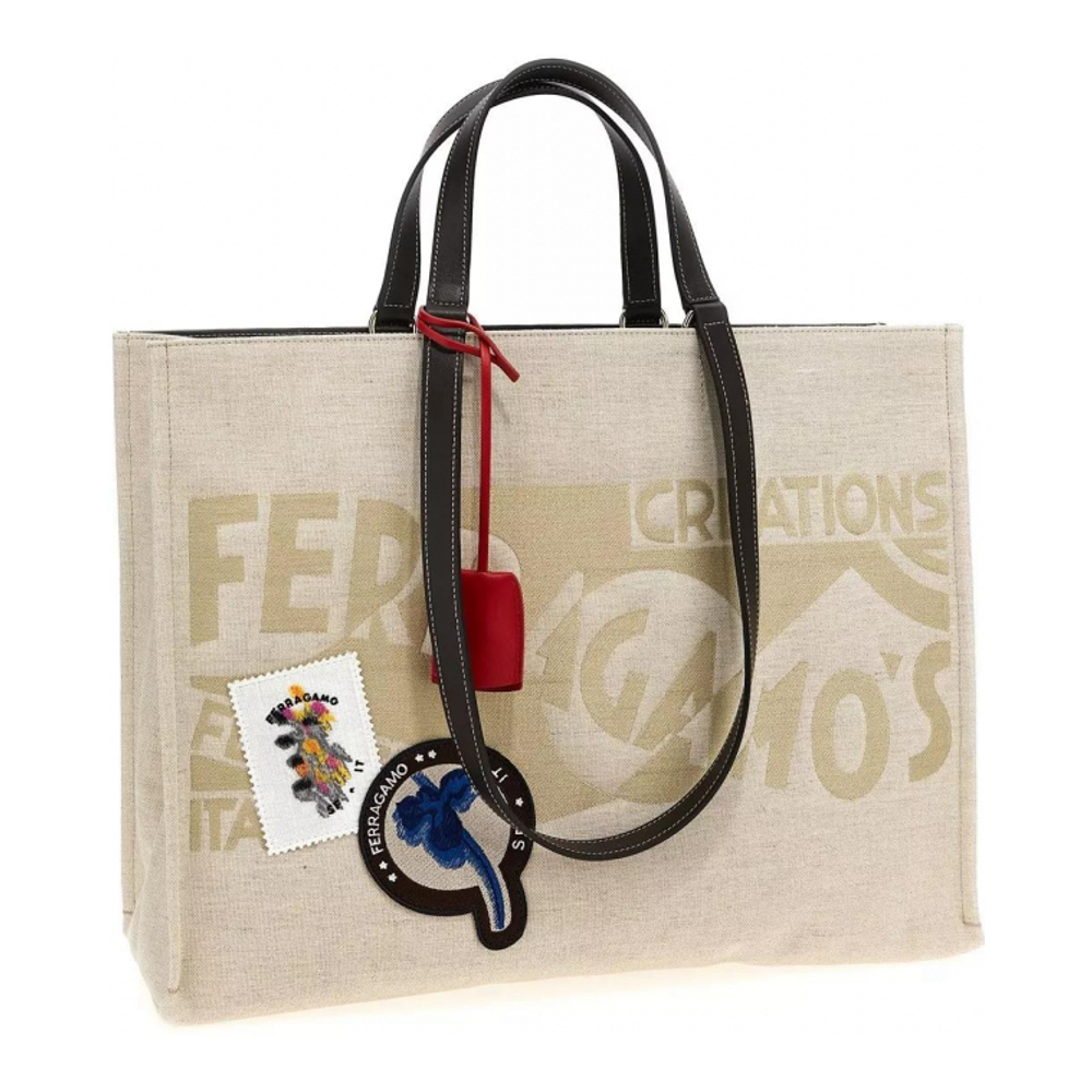 Women's 'L' Shopping Bag' Tote Bag