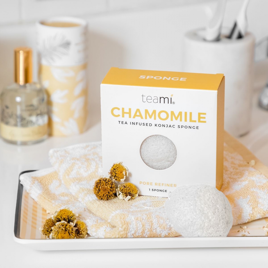 Éponge 'Konjac Chamomile'
