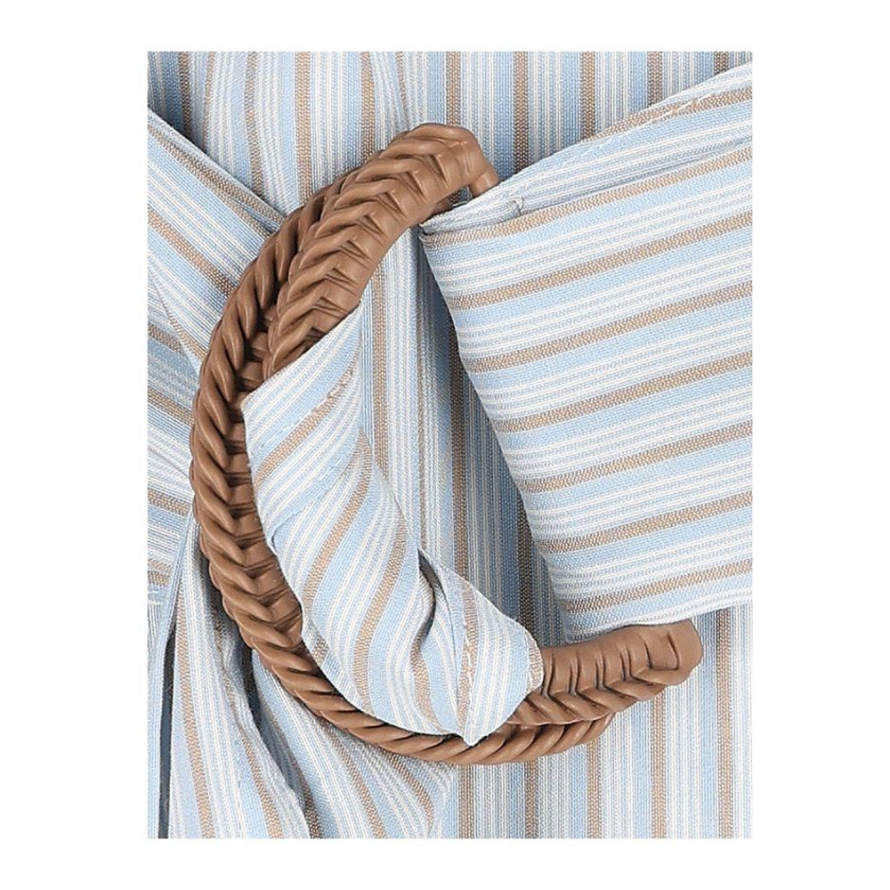 Surchemise 'Striped Ring Buckle Belted' pour Femmes