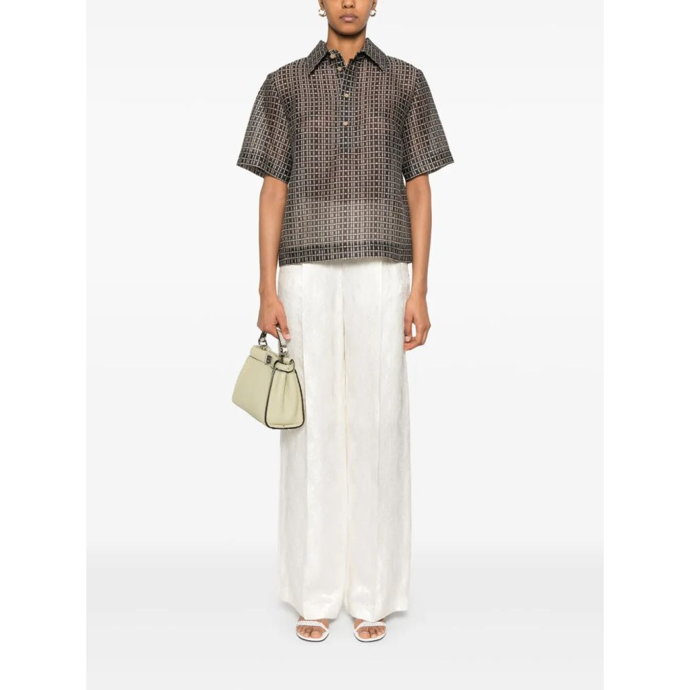 Pantalon 'Floral-Jacquard' pour Femmes