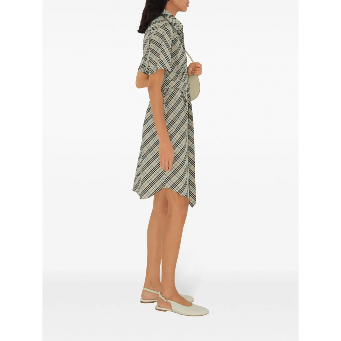 'Check Shirt' Mini Kleid für Damen