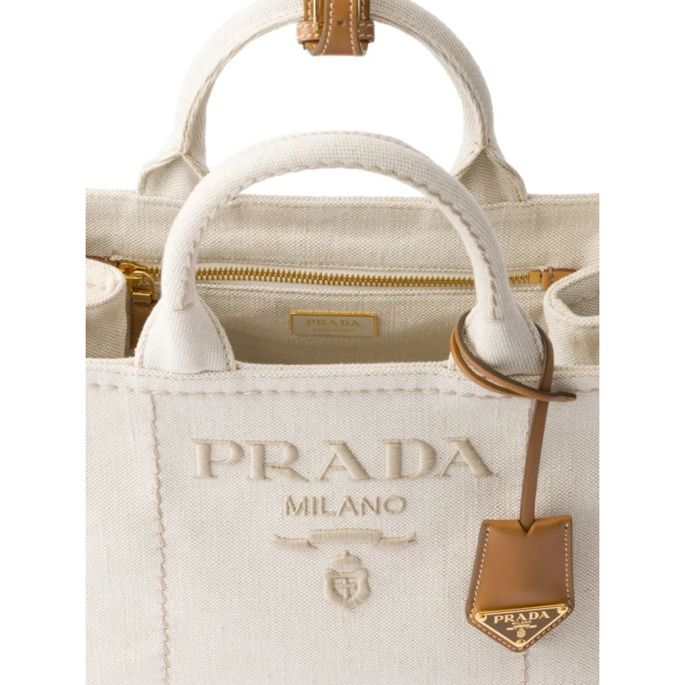 Women's 'Small Logo-Embroidered' Top Handle Bag