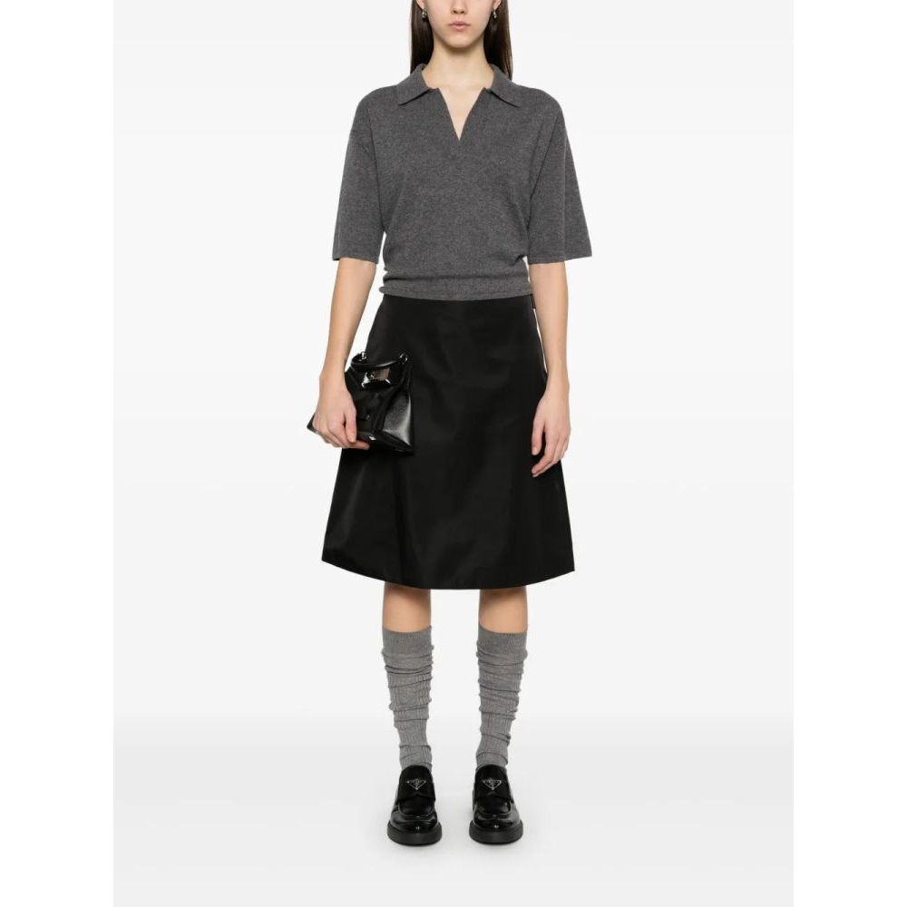 Women's 'Triangle-Logo' Midi Skirt