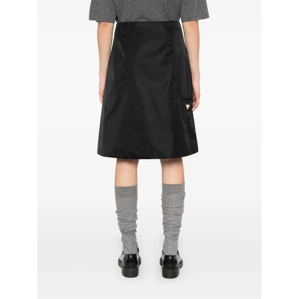 Women's 'Triangle-Logo' Midi Skirt
