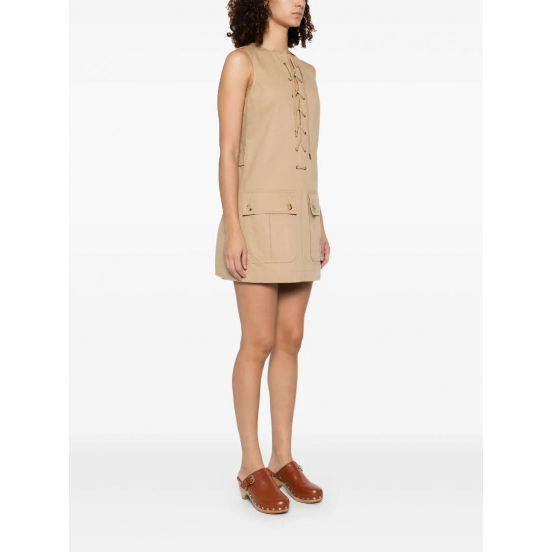 Robe mini 'Lace-Up' pour Femmes