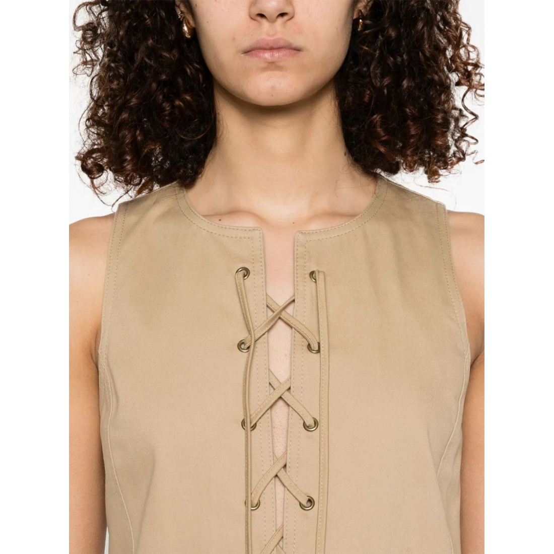 Robe mini 'Lace-Up' pour Femmes