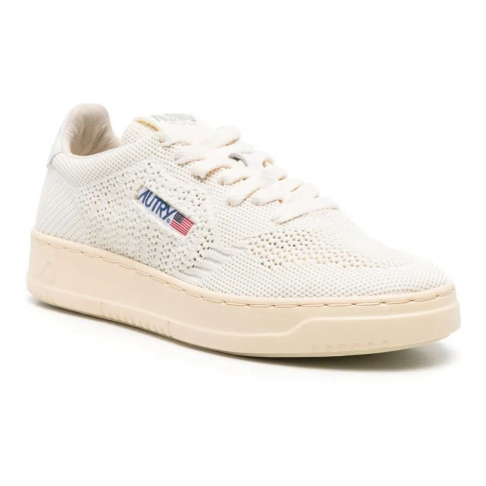 Women's 'Logo-Patch Open-Knit' Sneakers