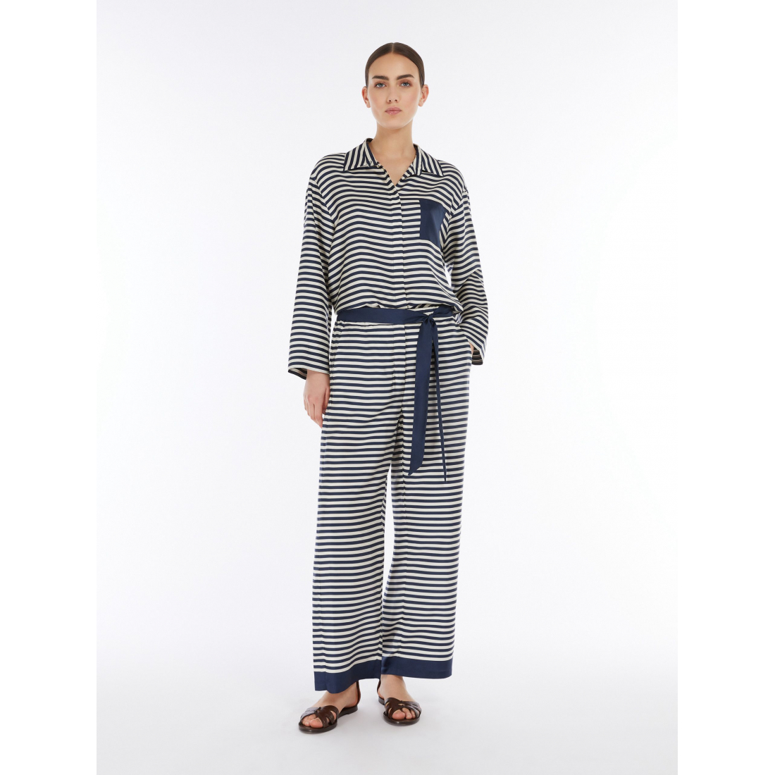 Pantalon 'Printed Belted' pour Femmes