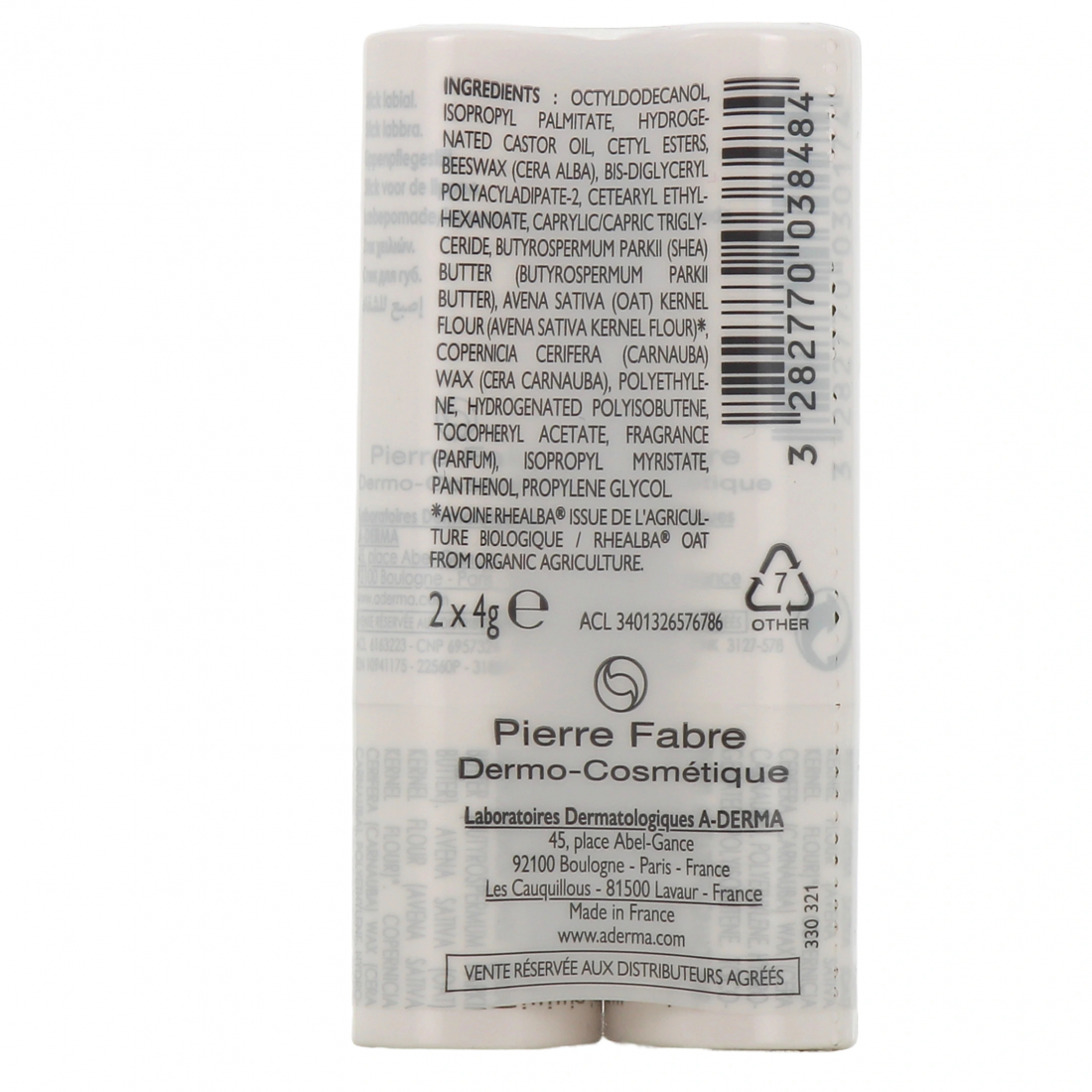 'Les Indispensables' Lippenbalsam - 4 g, 2 Stücke