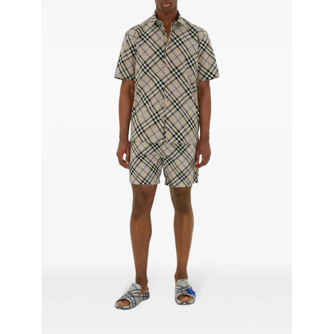 Chemise à manches courtes 'Nova Check-Jacquard' pour Hommes