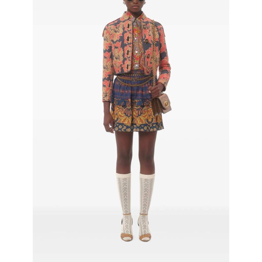 'Medaglioni Voyage Imaginaire' Mini Rock für Damen