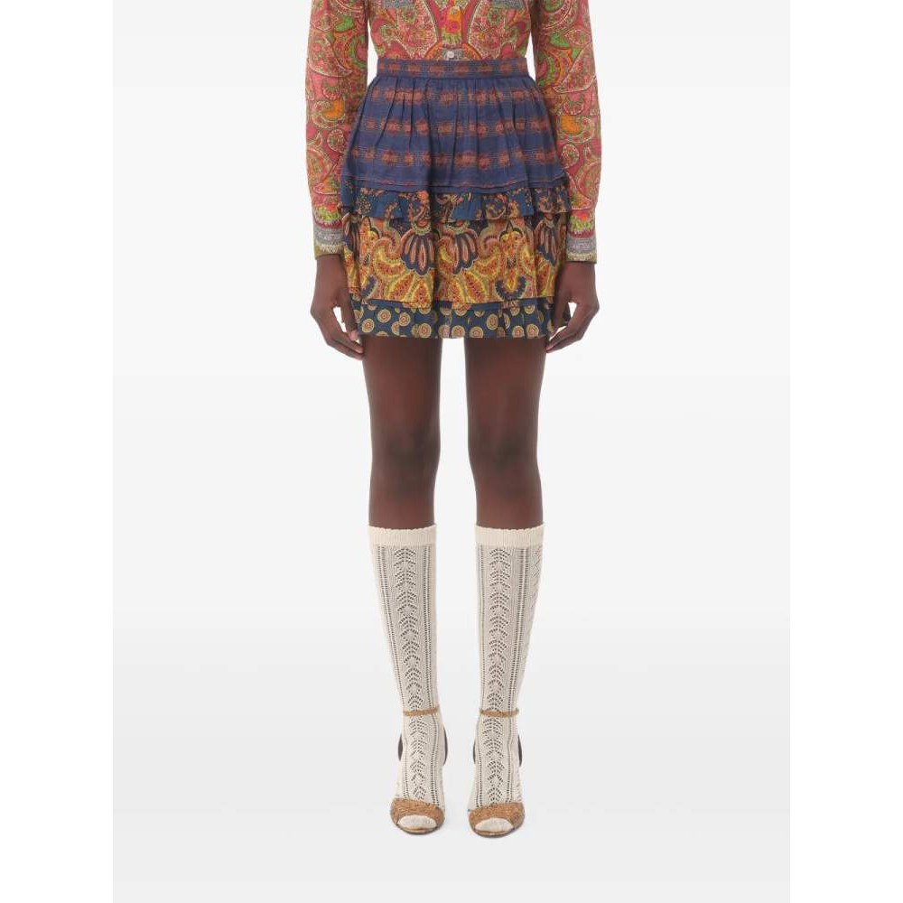 'Medaglioni Voyage Imaginaire' Mini Rock für Damen