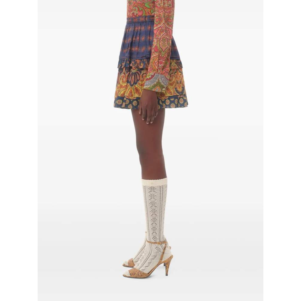 'Medaglioni Voyage Imaginaire' Mini Rock für Damen