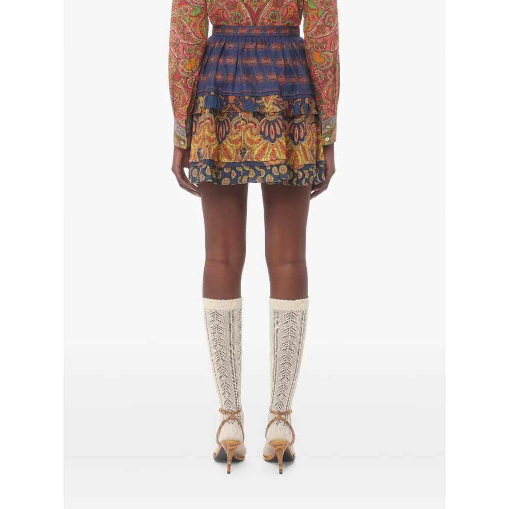 'Medaglioni Voyage Imaginaire' Mini Rock für Damen