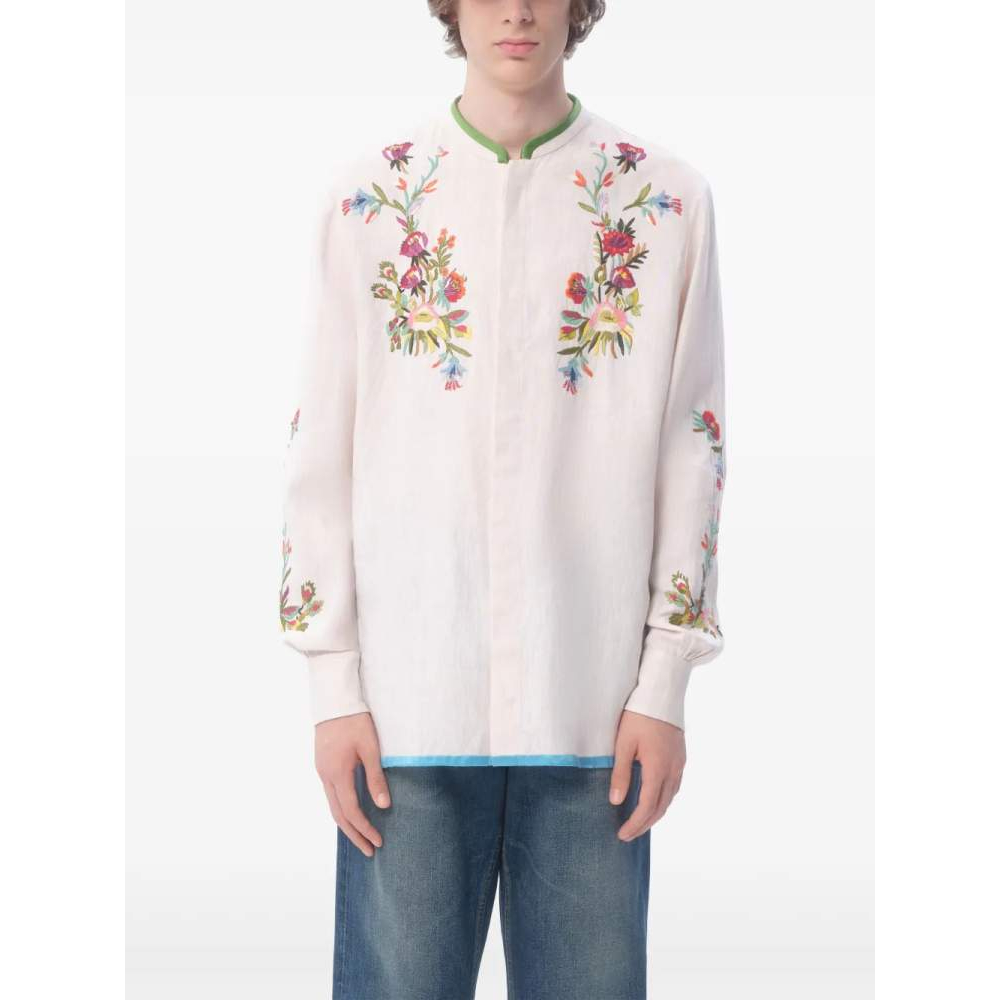 'Floral-Embroidered' Hemd für Herren