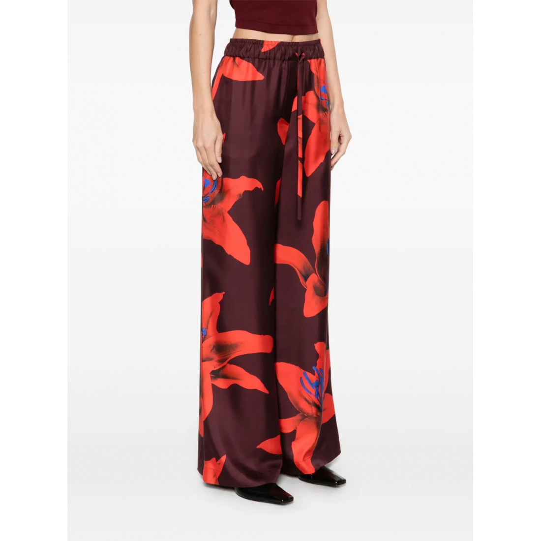 'Floral-Print' Hose für Damen