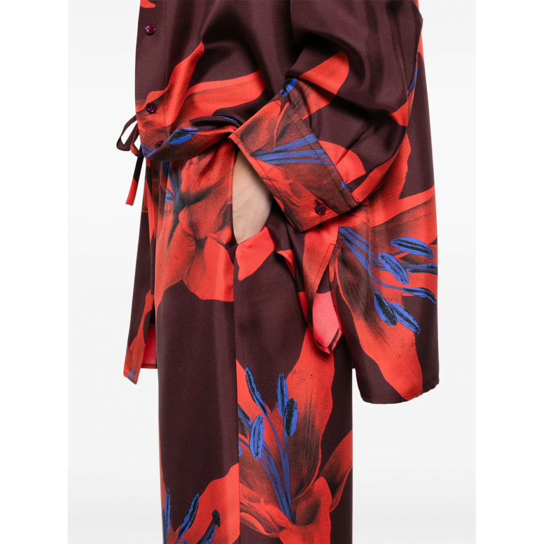 'Floral-Print' Hose für Damen