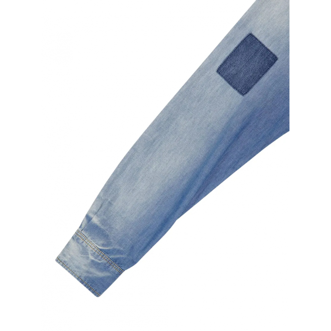 'Patchwork' Denim-Hemd für Herren