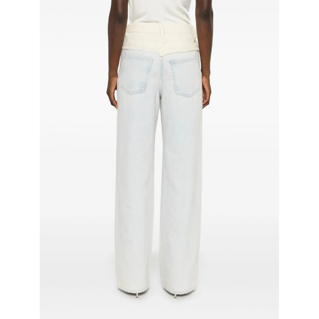 Jeans '4G Liquid-Button Tweed-Panel' pour Femmes