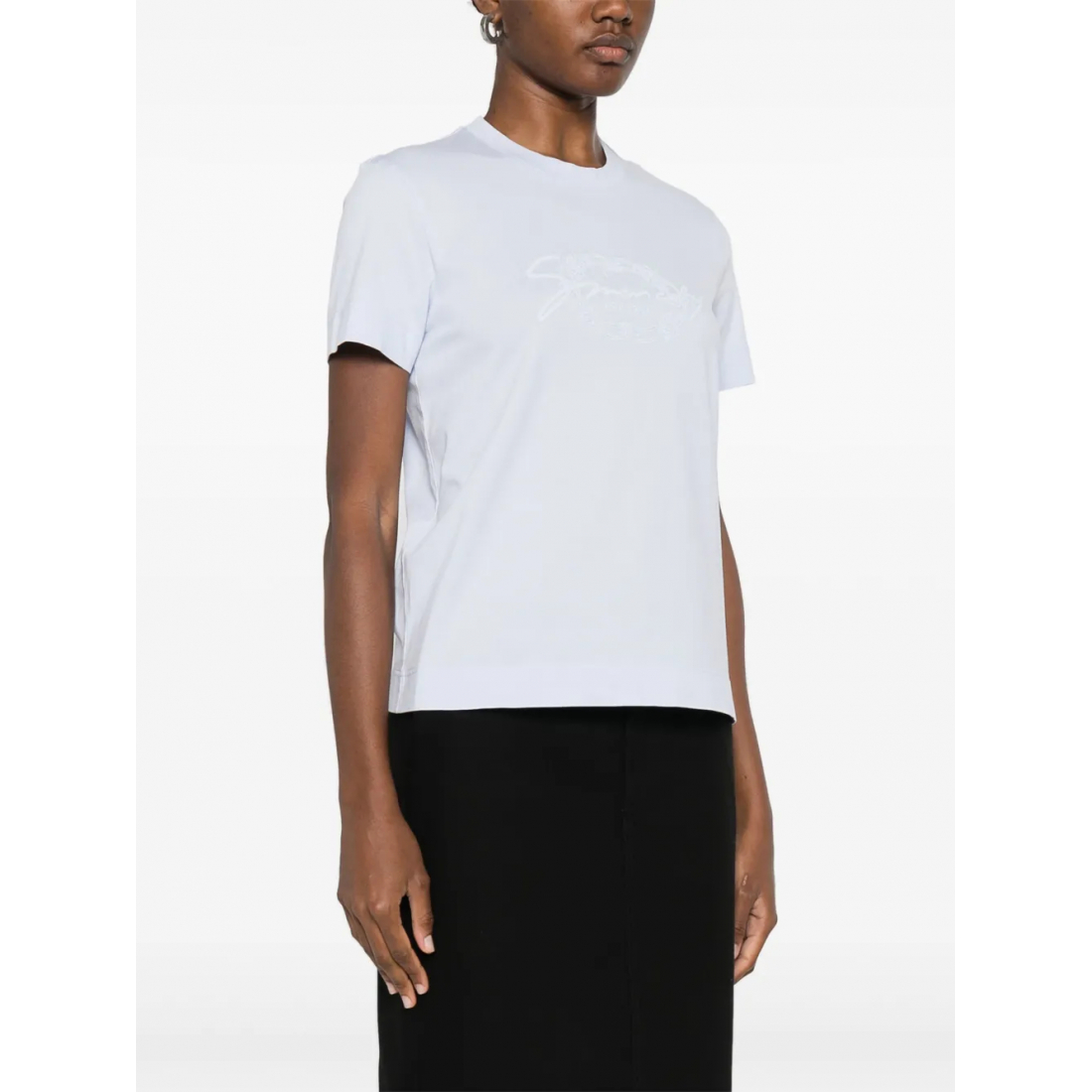 T-shirt 'Embroidered-Logo' pour Femmes