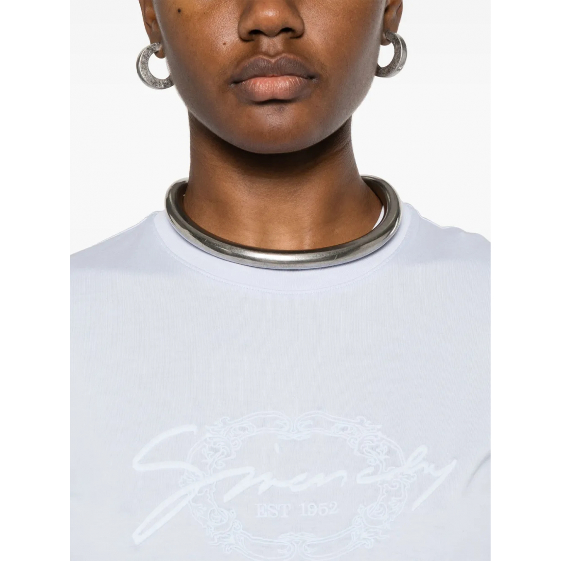 T-shirt 'Embroidered-Logo' pour Femmes