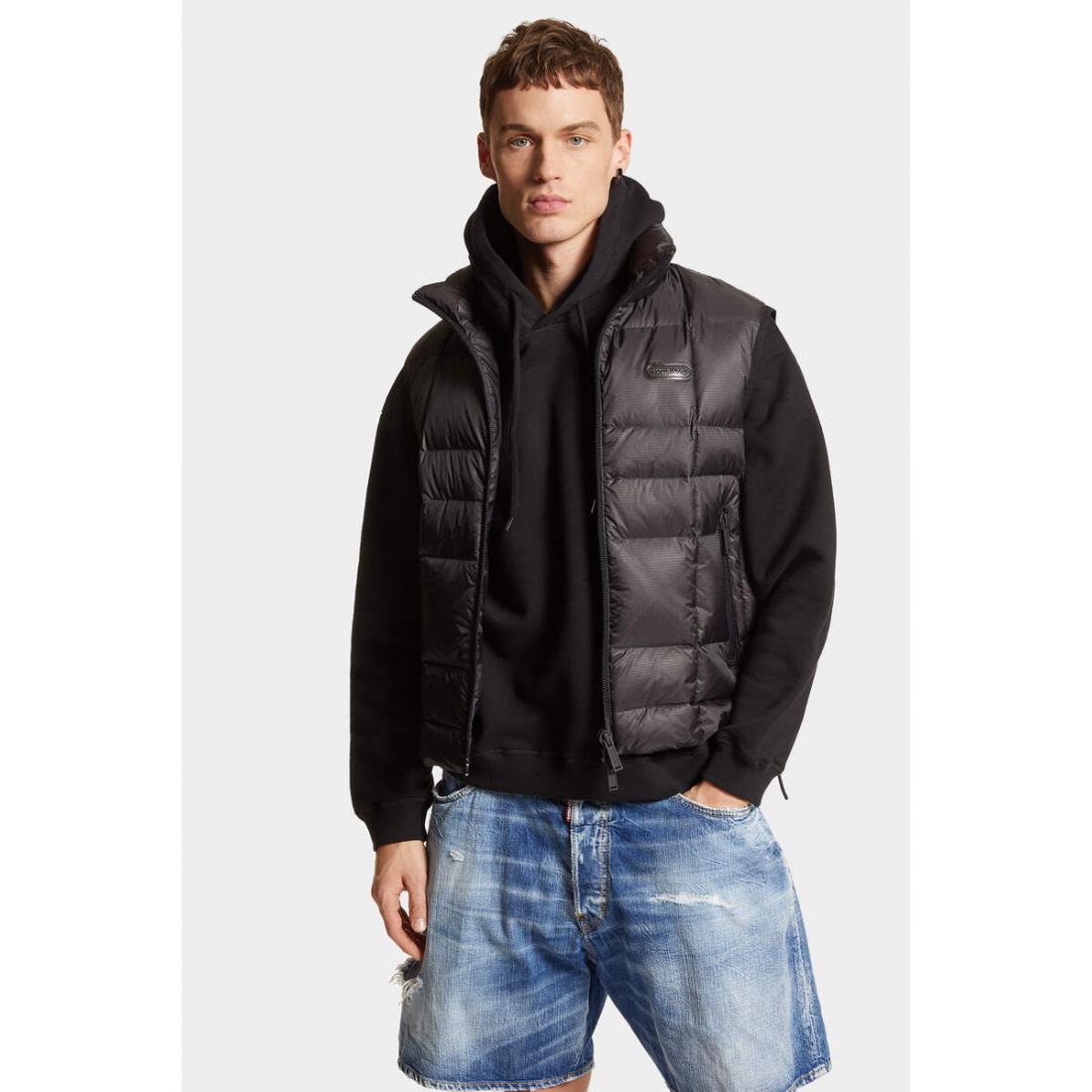 'High-Neck Padded' Weste für Herren