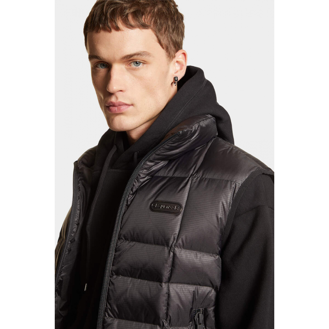 'High-Neck Padded' Weste für Herren