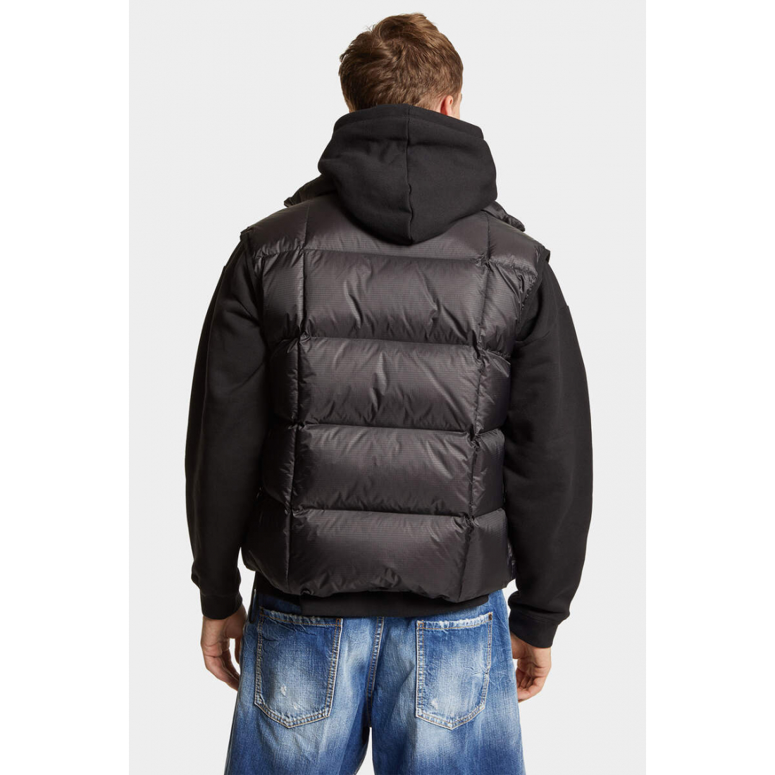 'High-Neck Padded' Weste für Herren