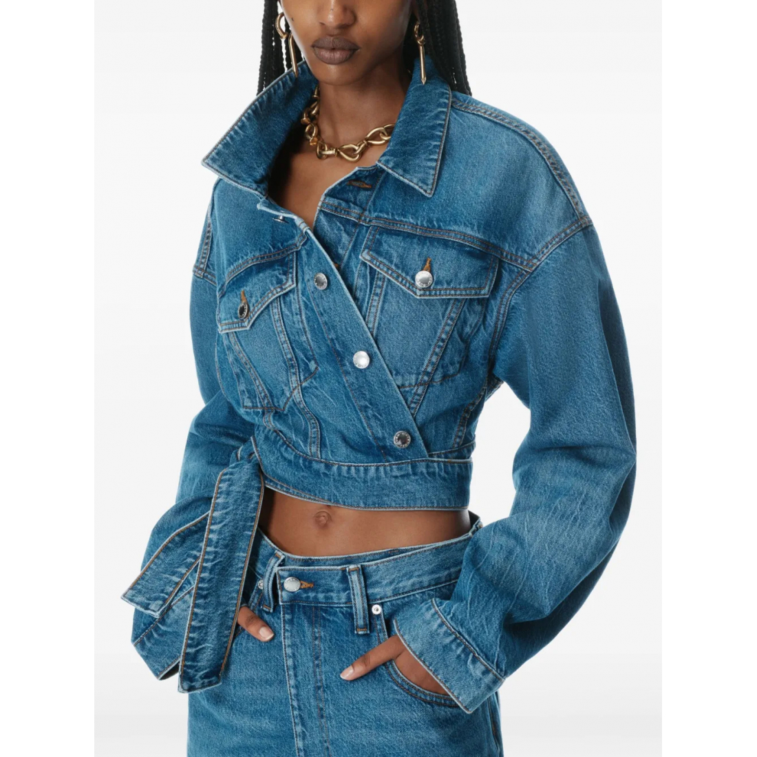 Jupe en Jean 'Wrapped' pour Femmes