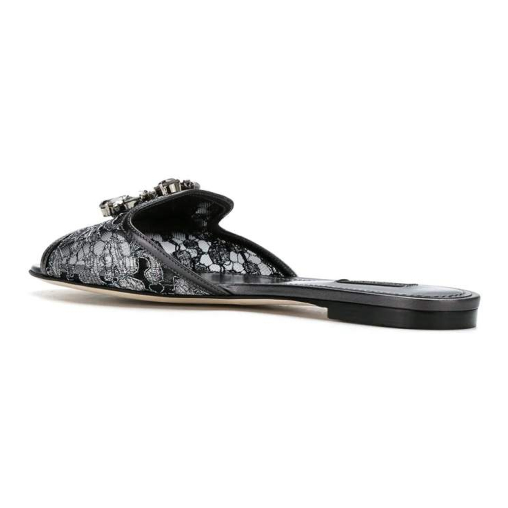 Sandales plates 'Rainbow Lace Brooch-Detail' pour Femmes