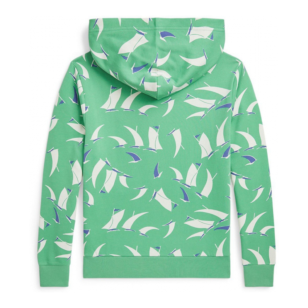 'Sailboat-Print French Terry Hoodie' pour Garçons