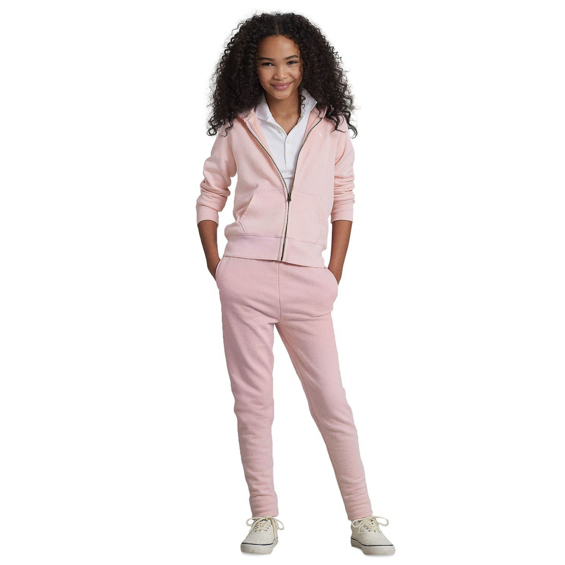 'French Terry Full-Zip Hoodie' pour Filles
