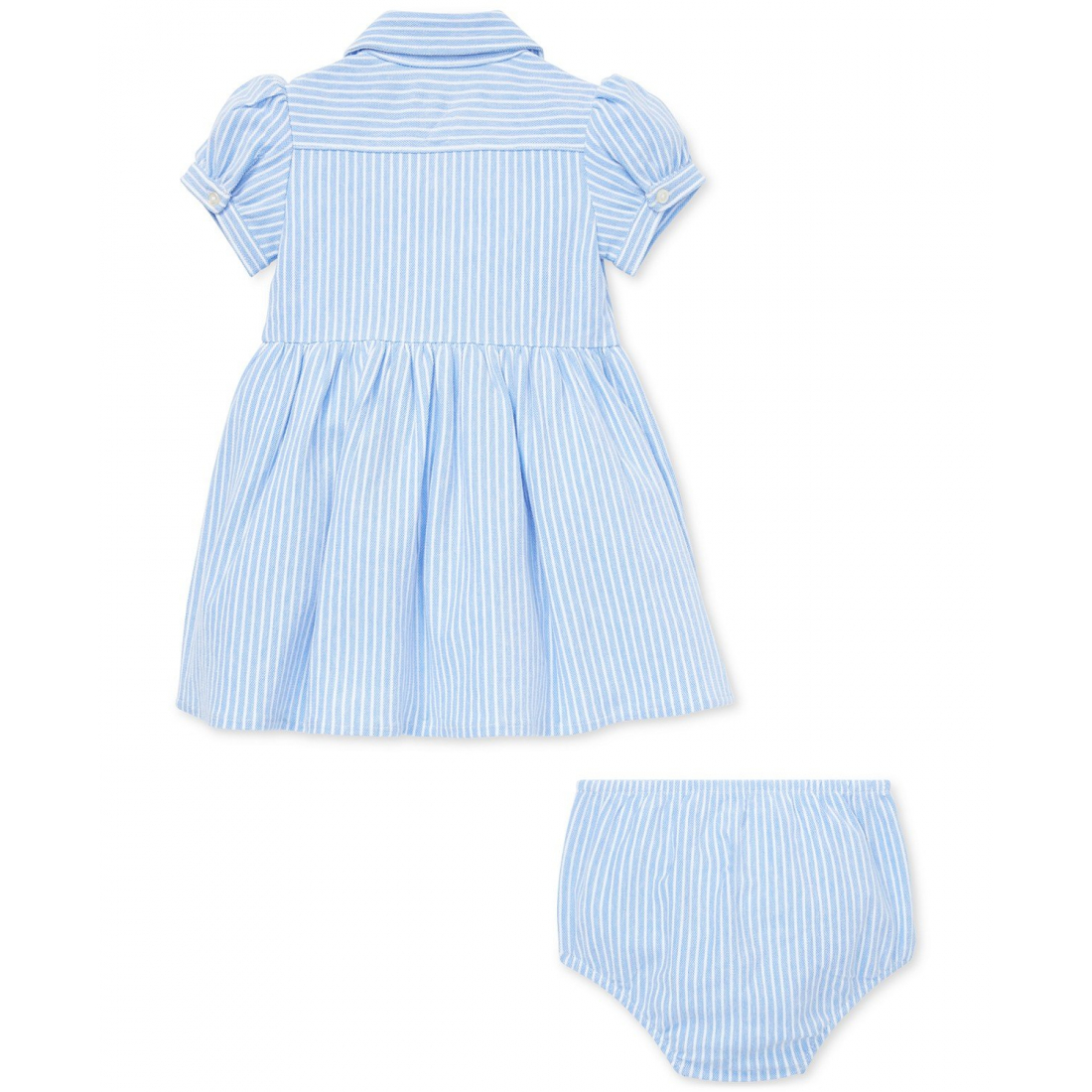 'Striped Knit Oxford Dress' pour Bébés filles