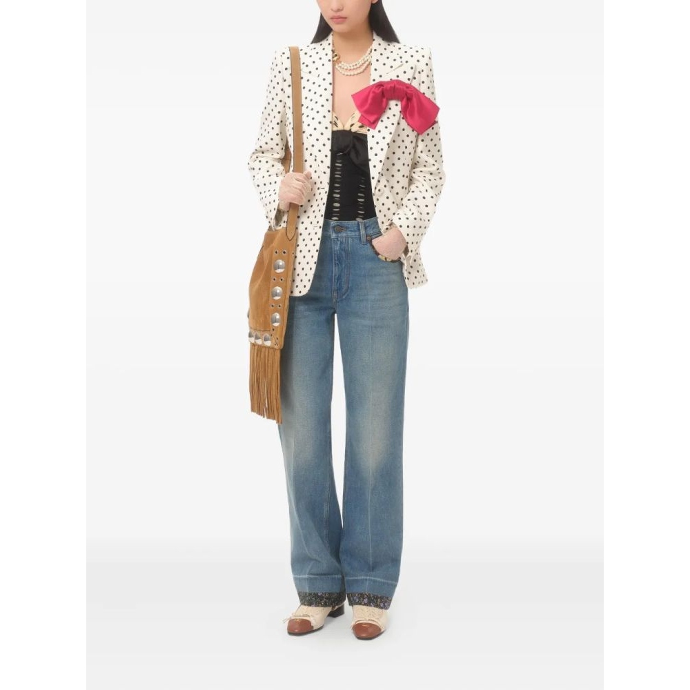 Jeans 'Floral-Trim' pour Femmes