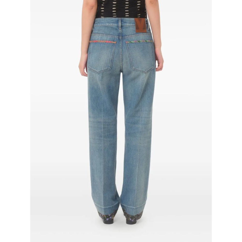 Jeans 'Floral-Trim' pour Femmes