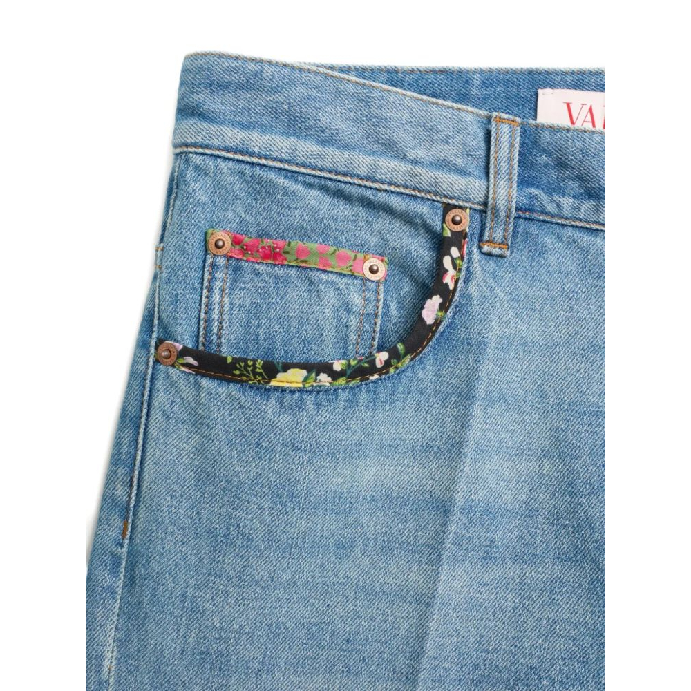 Jeans 'Floral-Trim' pour Femmes