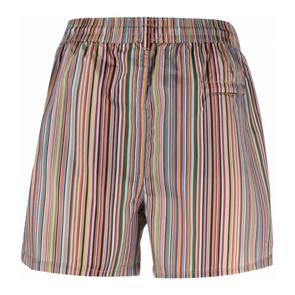 'Signature Stripe-Print' Badeshorts für Herren