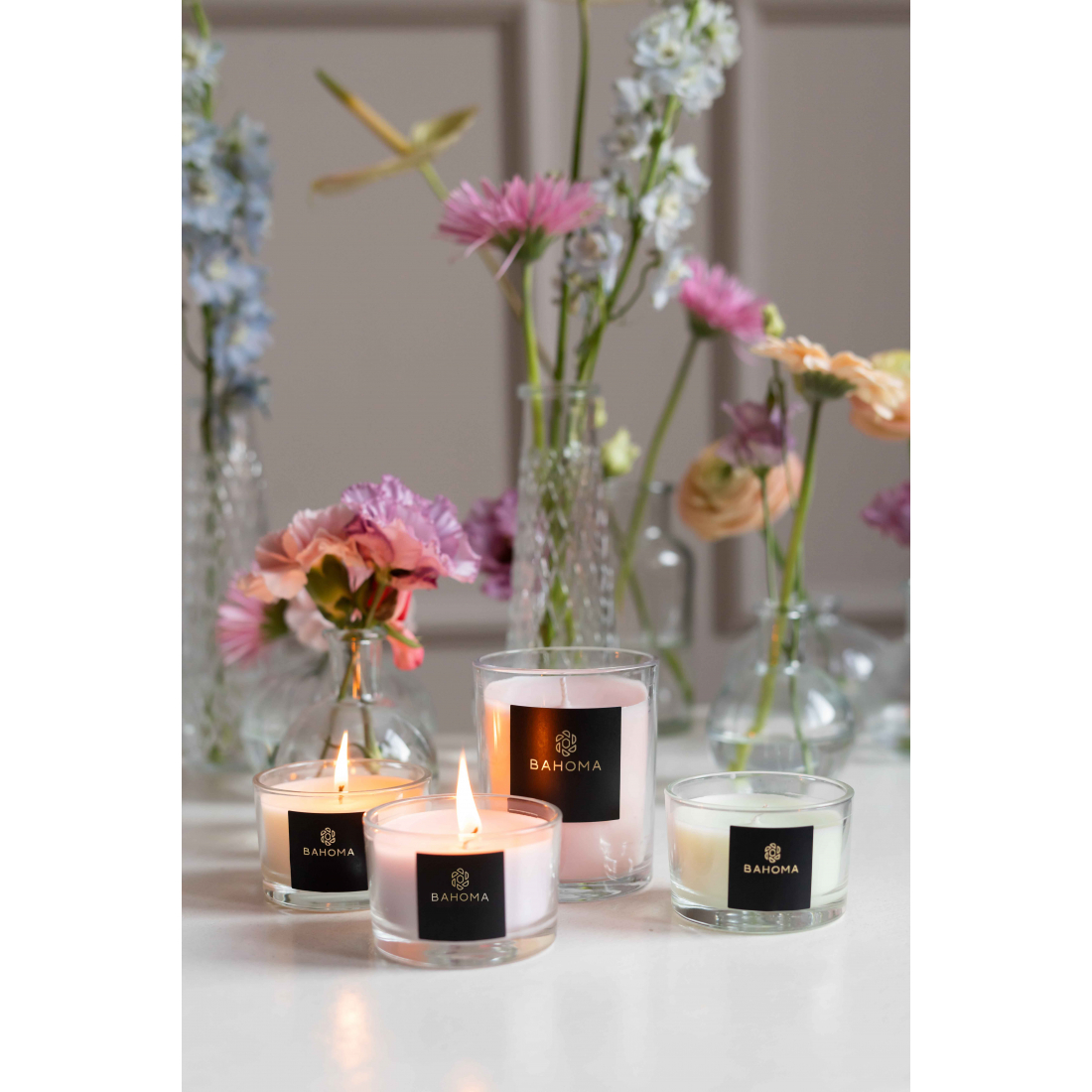Grande Bougie 'Alchemy' - Cashmere & Velvet Peony 180 g