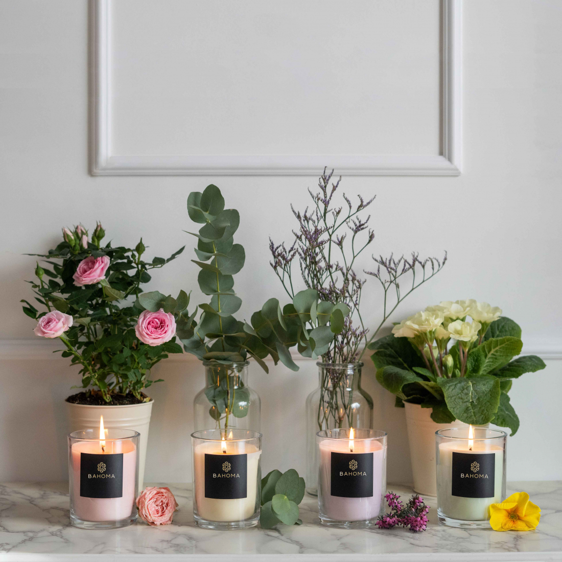 Grande Bougie 'Alchemy' - Cashmere & Velvet Peony 180 g